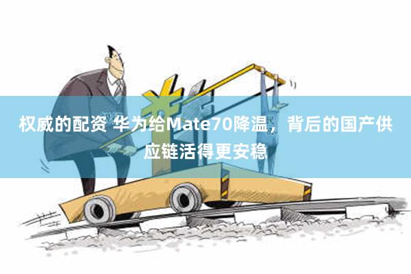 权威的配资 华为给Mate70降温，背后的国产供应链活得更安稳